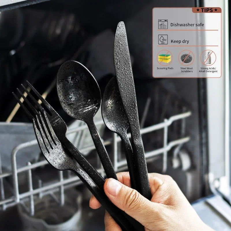20-Piece Stainless Steel Flatware Satin Polished
