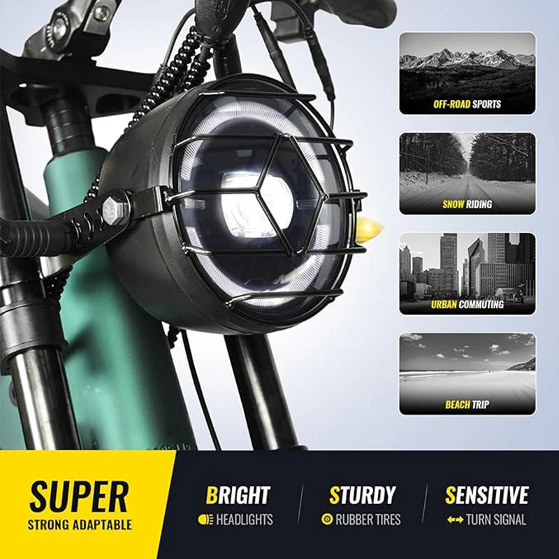 1200W Single Wheel Drive All Terrain Electric Bicycle 48V