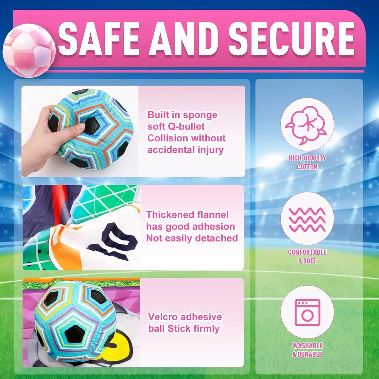 Soccer Ball Set for Kids Toss Football - Fun Outdoor Activity