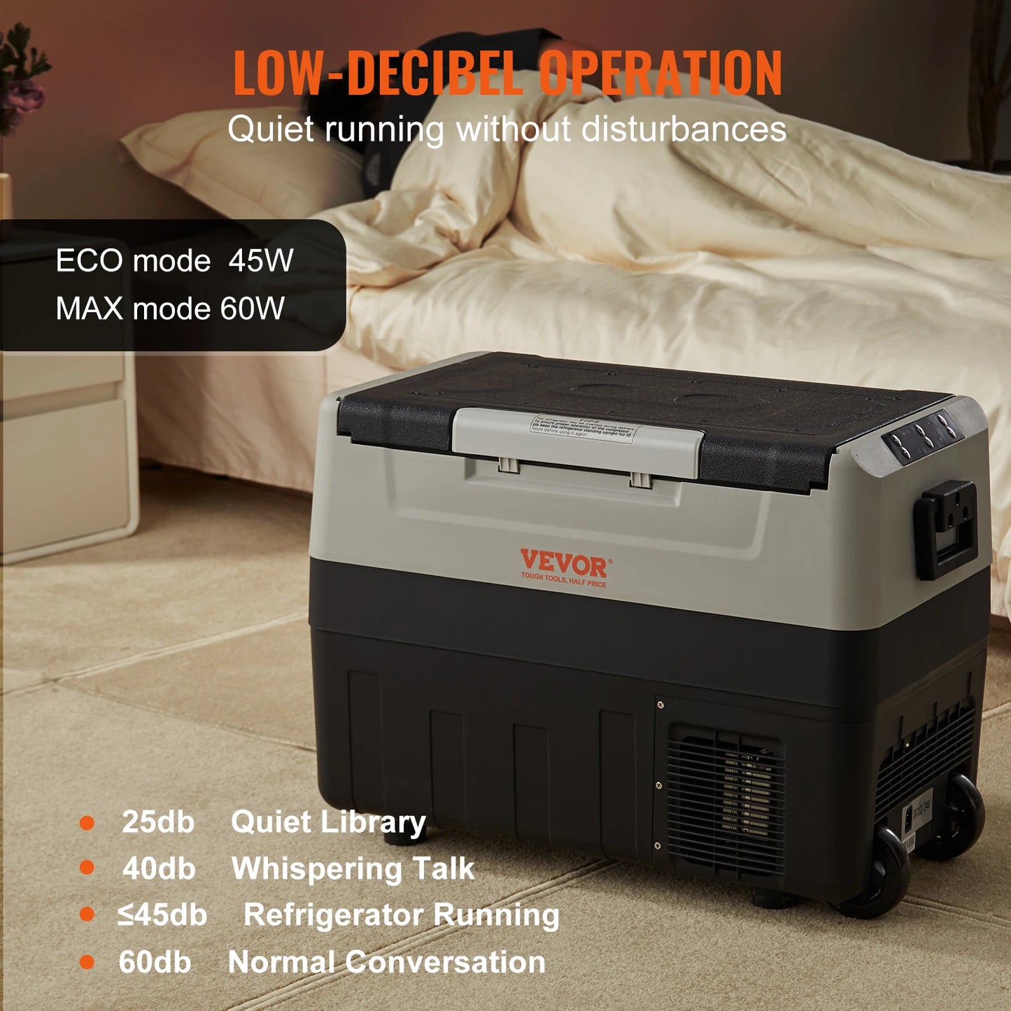 45L/55L Foldable Handle Car Refrigerator for Travel Use