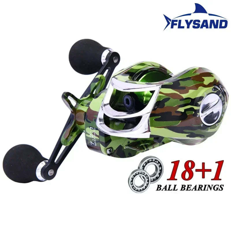 Bait casting Reel 18+1 Ball Bearings