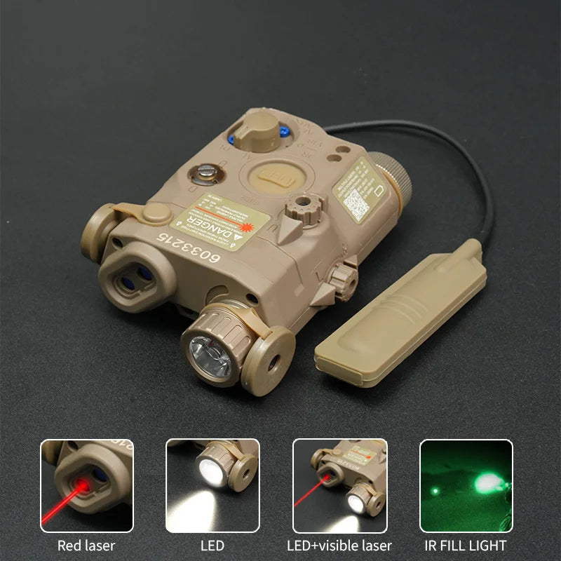 Tactical PEQ15 Laser Pointer IR Flashlight For Airsoft