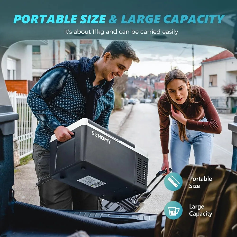 19QT Portable Refrigerator Freezer -4℉~50℉ 12/24V DC 110-240V AC
