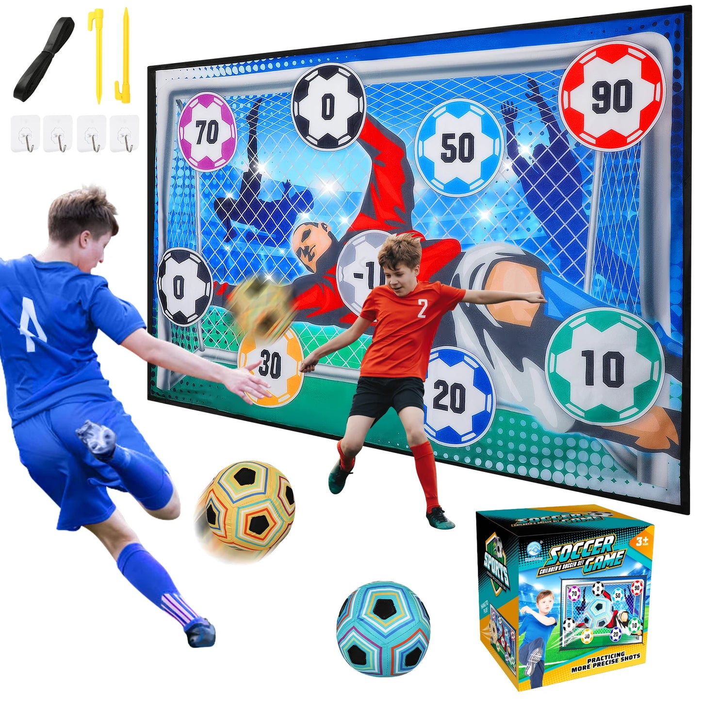 VATOS Football Ball Game Set for Kids Indoor Outdoor Soccer