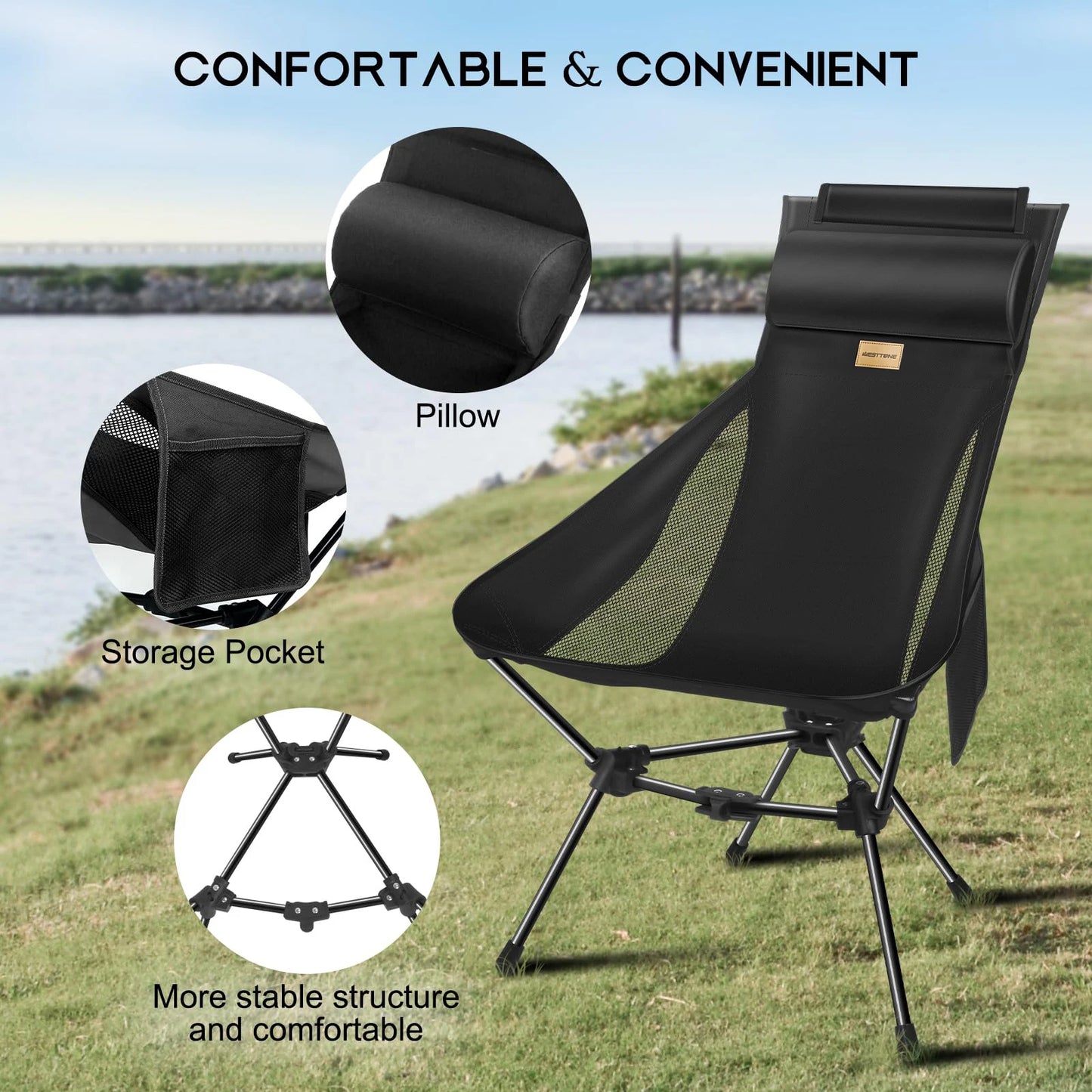 Lightweight Folding Moon Chair for Outdoor Use
