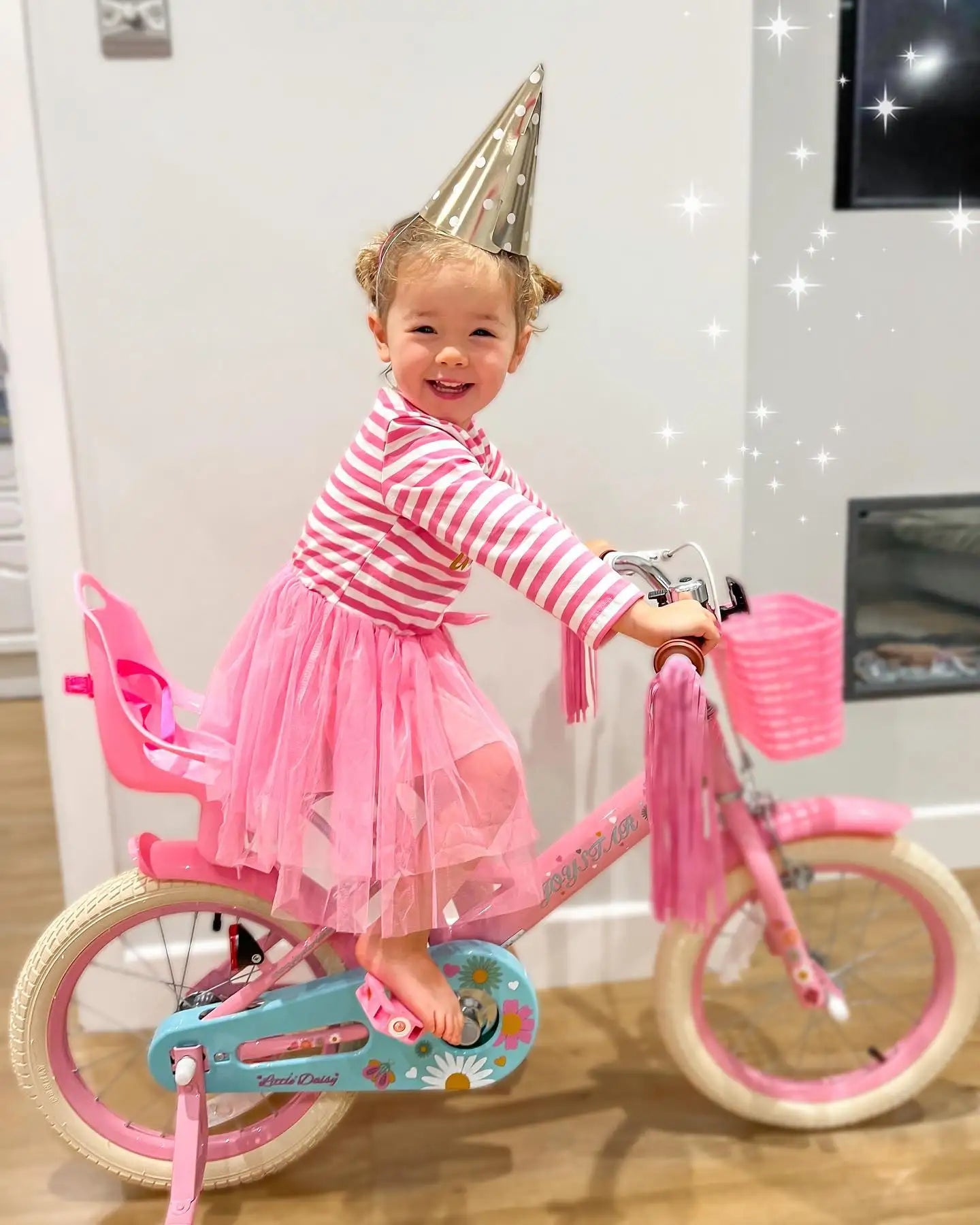 JOYSTAR Kids Bike for Ages 2-7 with Doll Seat & Streamers