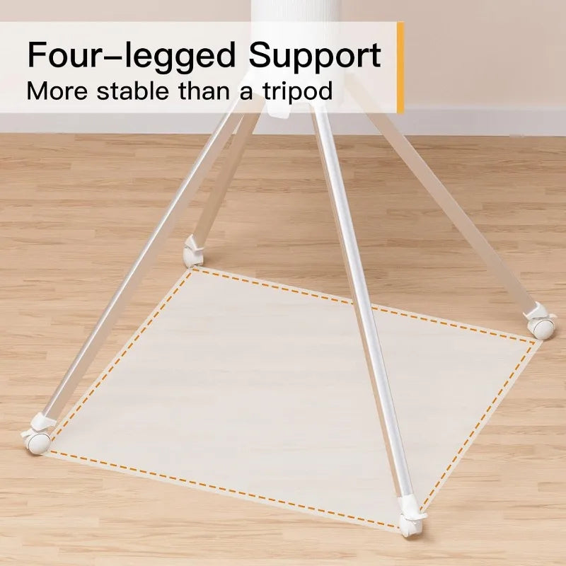 Four-Legged Clothes Drying Rack, Foldable