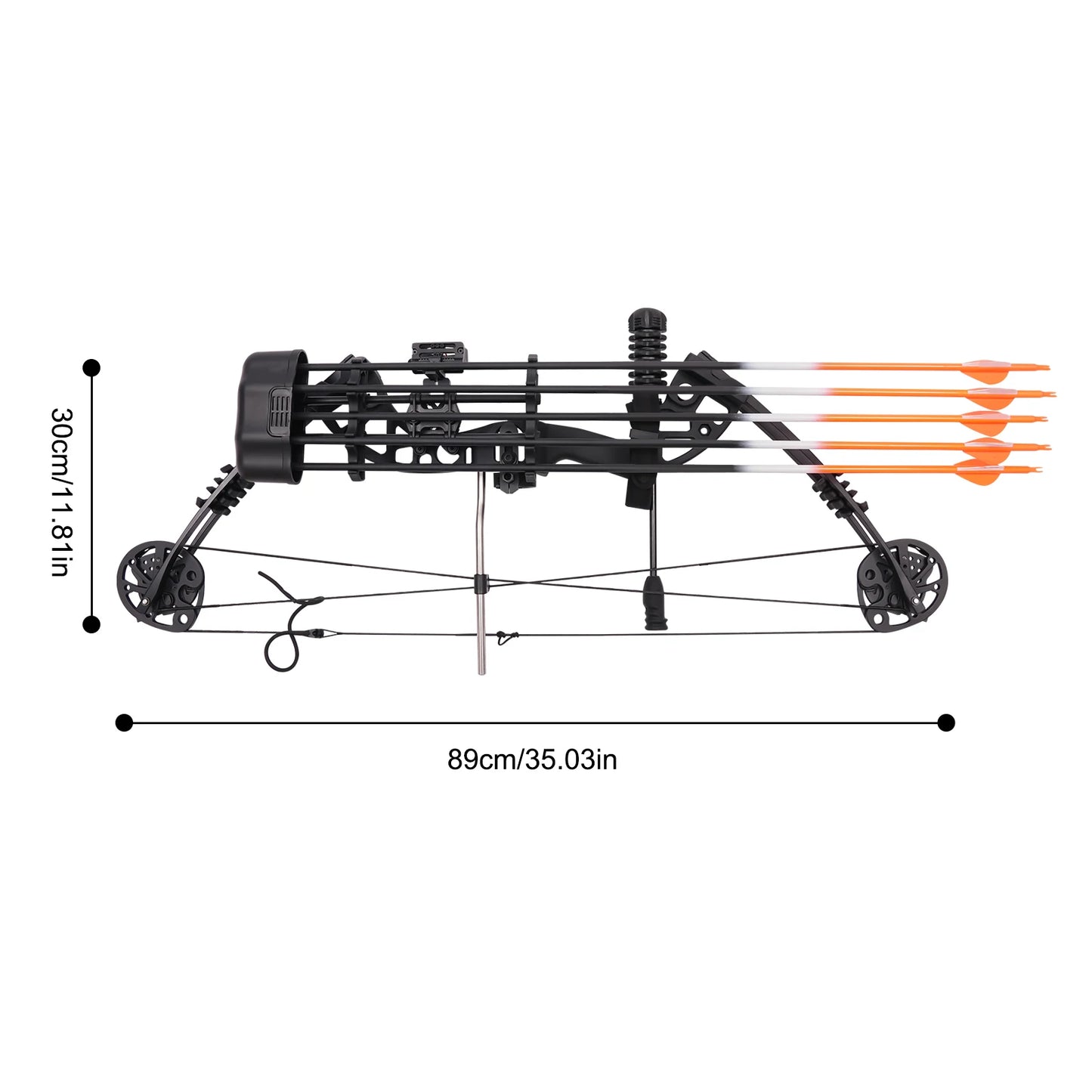 Compound Bow Kit 30-60lbs, Includes 12 Arrows