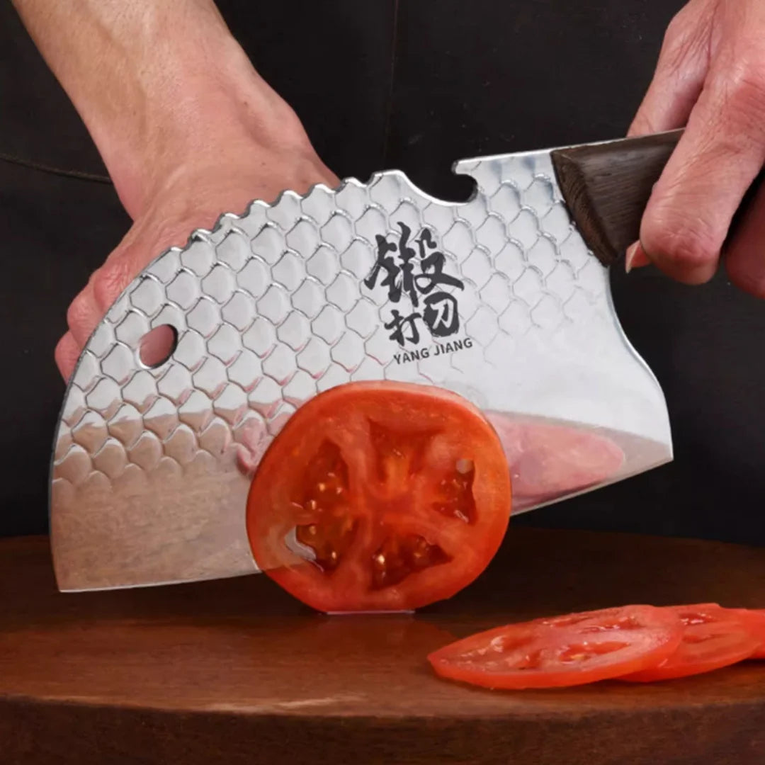 1pc Chef's Sharp Steel Meat Cleaver Knife