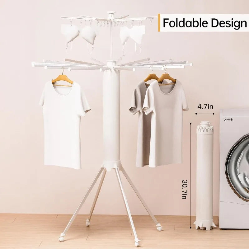 Four-Legged Clothes Drying Rack, Foldable