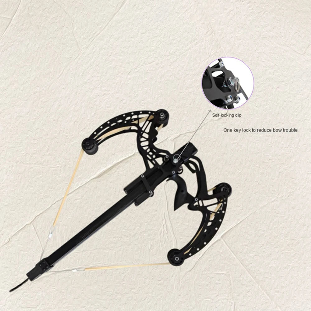All-metal 50-round compound bow and arrow