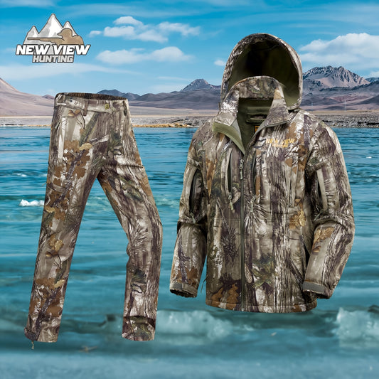 New View Silent Camo Hunting Clothes For Men Fleece Jacket
