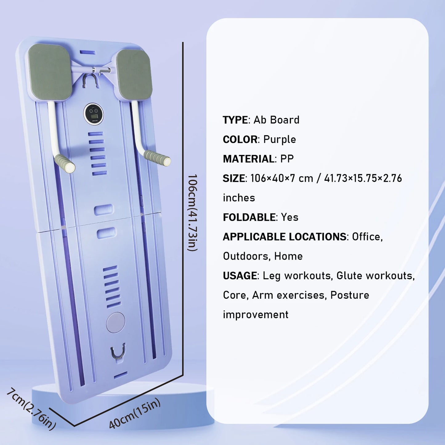 Pilates Board 5 In 1 Reformer Set Foldable Sliding Board