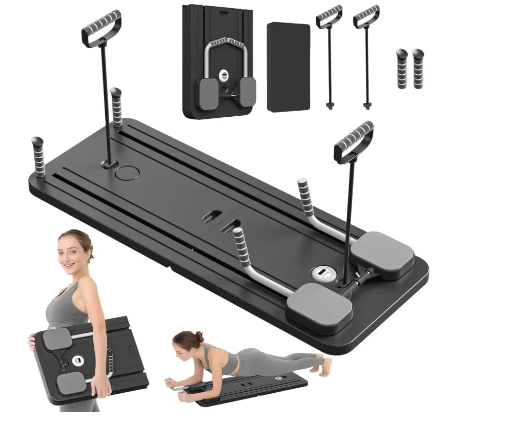 Pilates Board 5 In 1 Reformer Set Foldable Sliding Board
