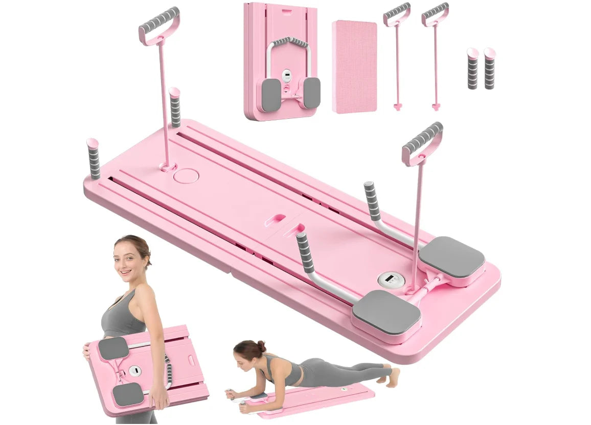 Pilates Board 5 In 1 Reformer Set Foldable Sliding Board