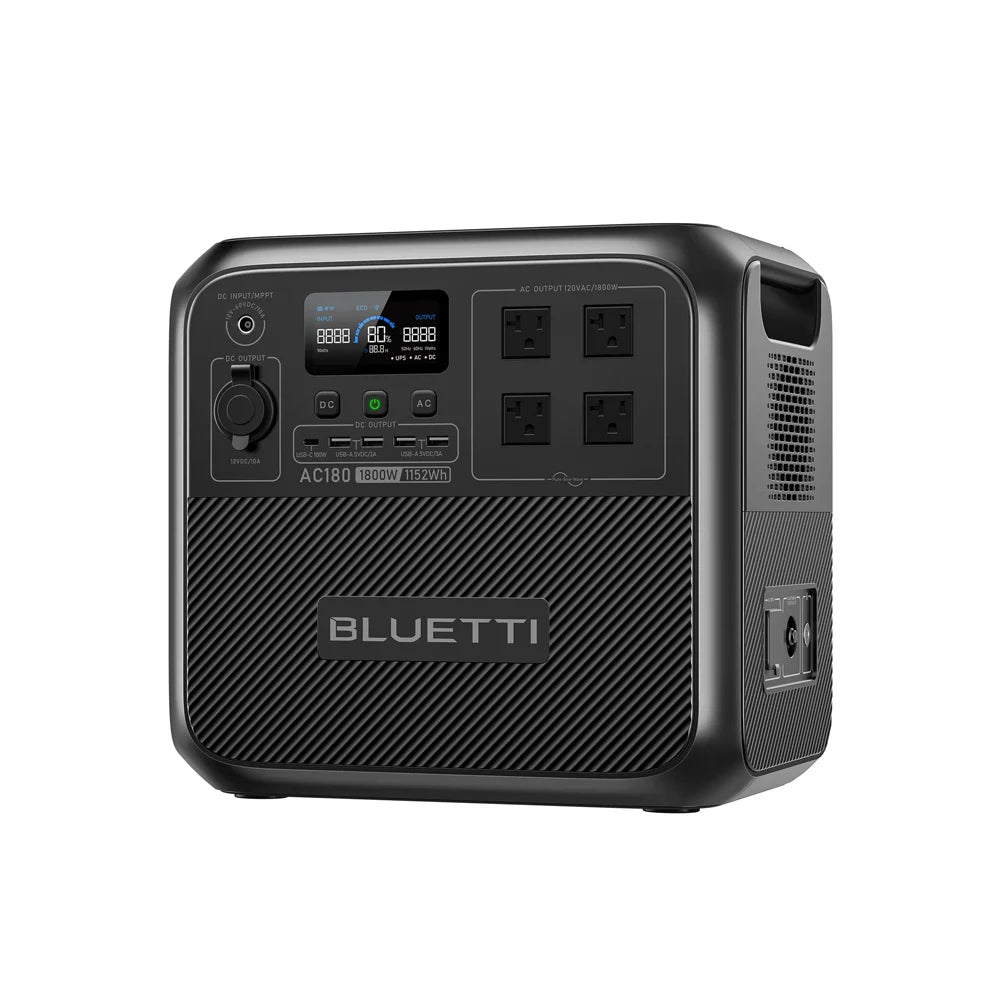 BLUETTI AC180 Solar Portable Power Station 1800W 1152Wh