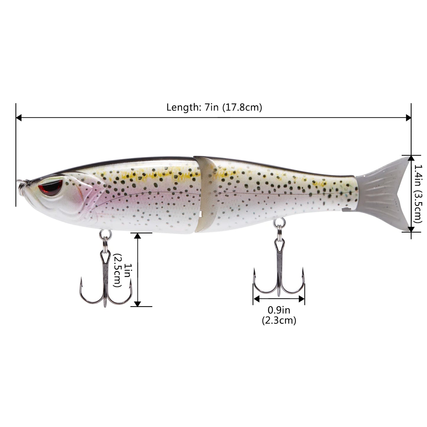 Swimbait Pike Trout Glide Minnow Hard Bass Lure Freshwater