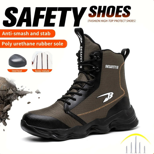 Breathable Anti-Puncture Safety Shoes For Men Durable Comfort