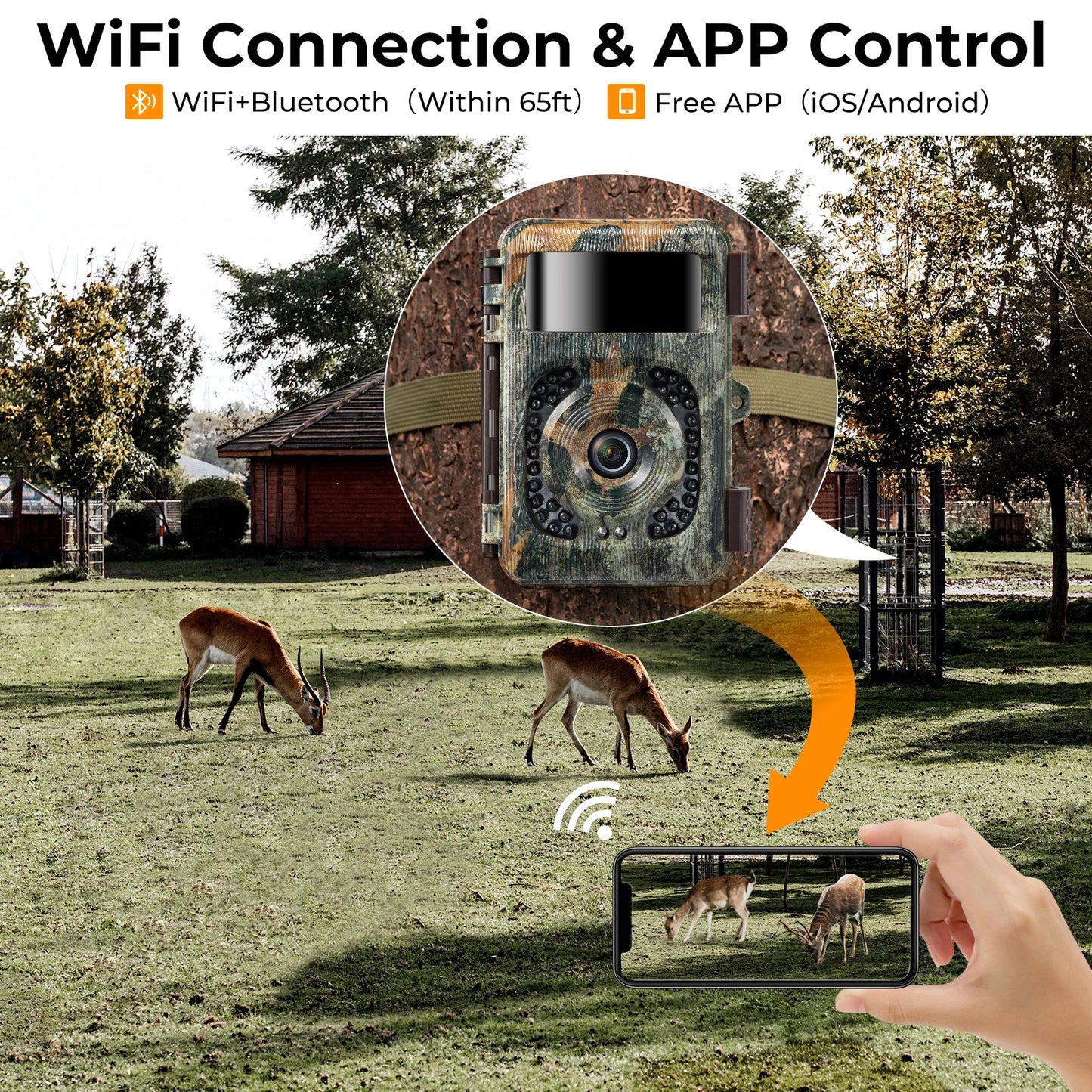Hign-concerned 4K WiFi Trail Camera 48MP Game Camera