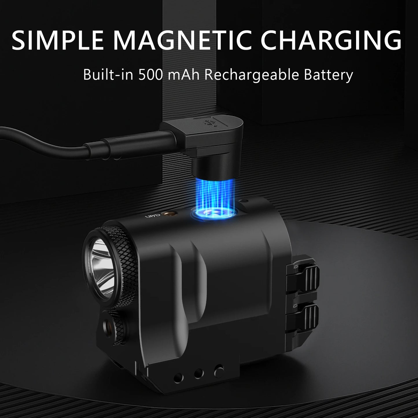 Hign-concerned Pistol Light With Laser And Strobe Picatinny Rail Rechargeable