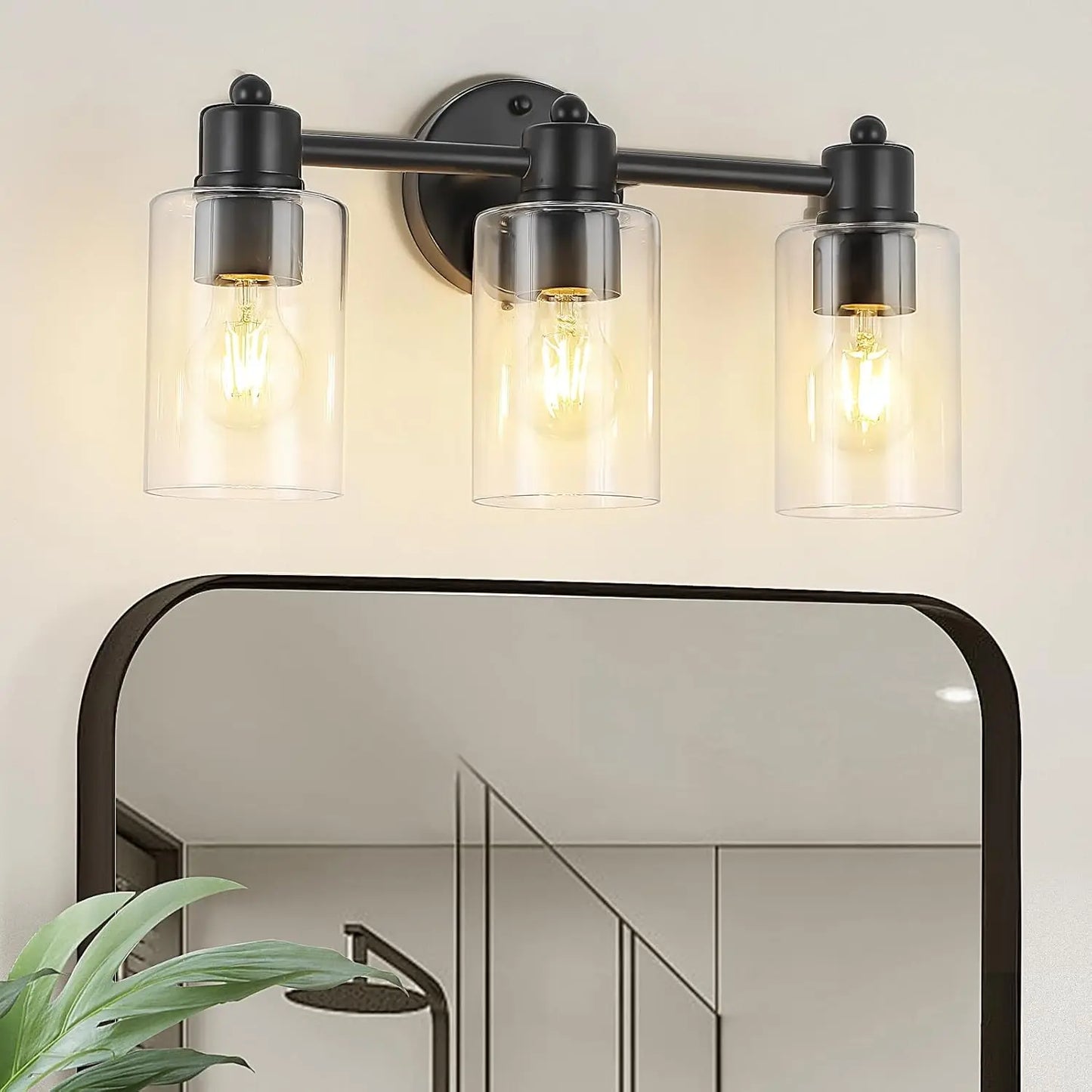 IDEPUSEN 4 Light Vanity Bathroom Wall Lights E26 Base