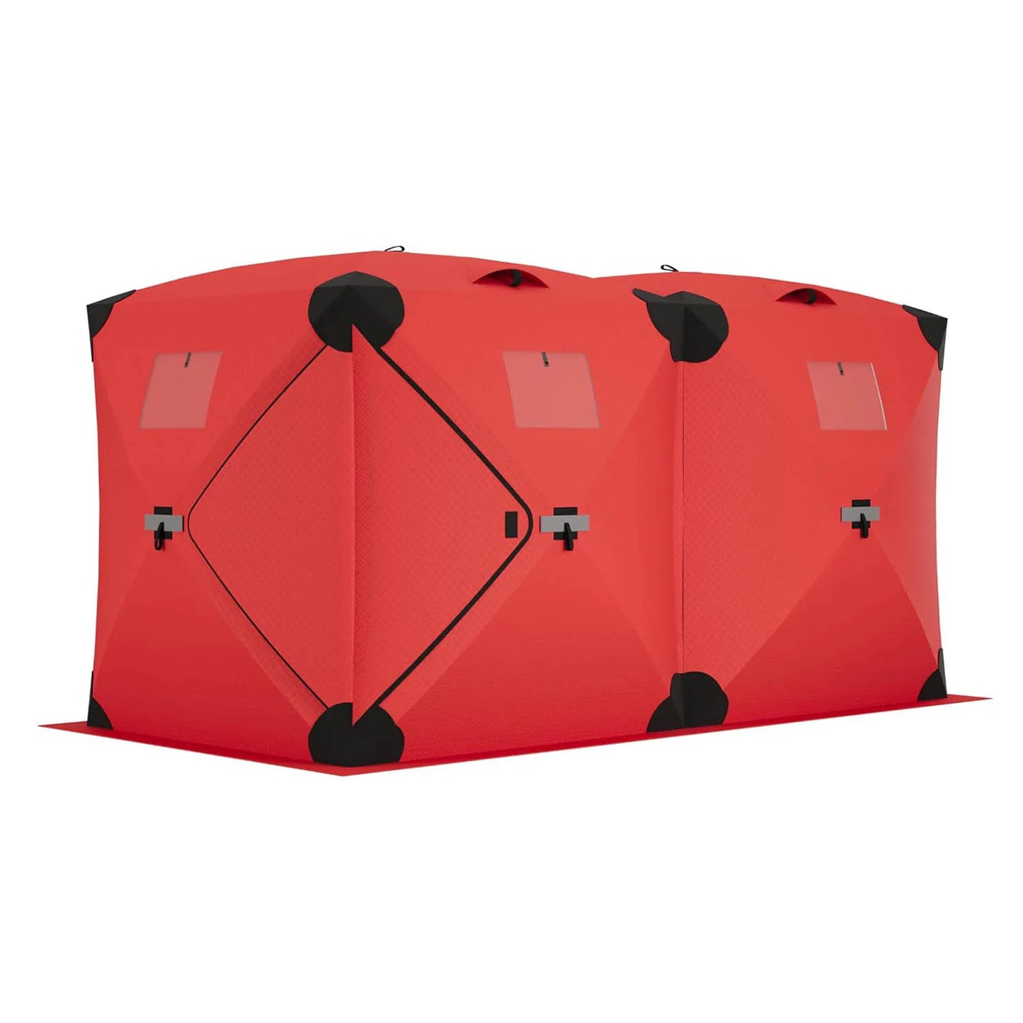 Portable Pop Up Ice Fishing Shelter Waterproof Windproof Oxford Fabric