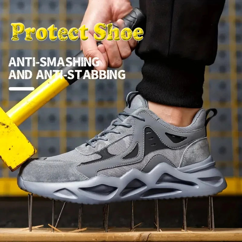 Men's Puncture-Resistant Soft-Soled Work Shoes
