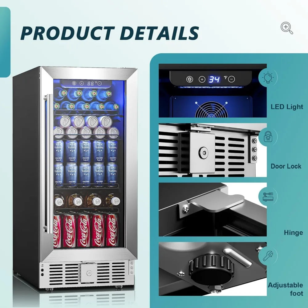 15 inch beverage refrigerator