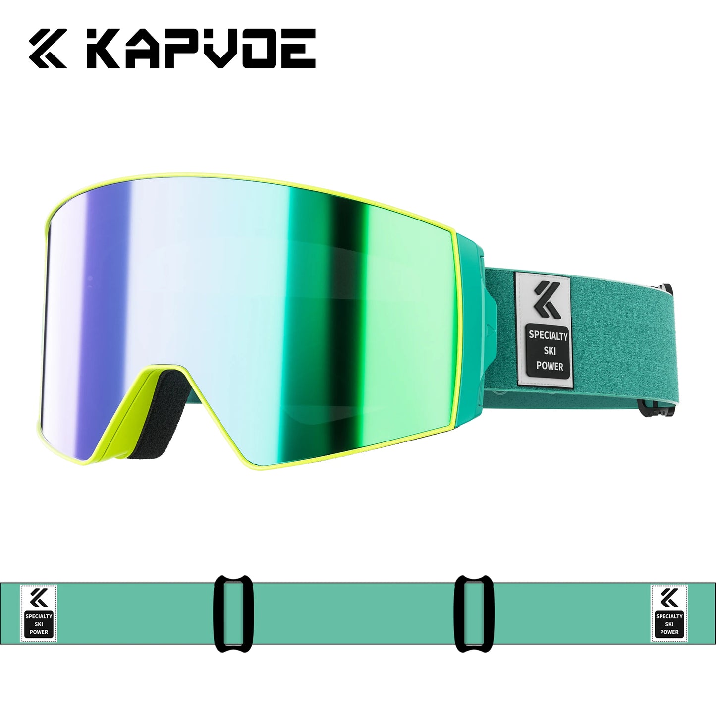 Kapvoe Outdoor Photochromic Ski Goggles UV400 Anti Fog Magnetic