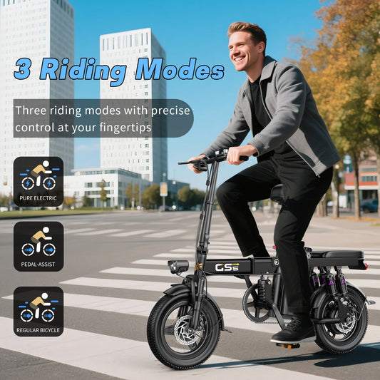 Folding Electric Bike GS5 750W Motor 20 MPH 35 Miles