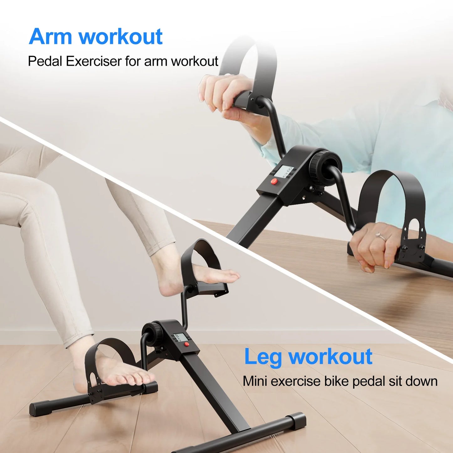Superun Under Desk Bike Pedal Exerciser With Display