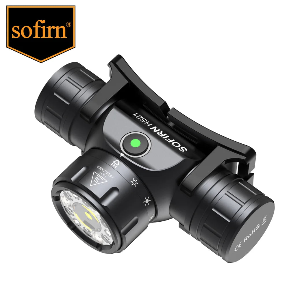 Sofirn HS21 2000lm USB C Rechargeable Headlamp With SFT40