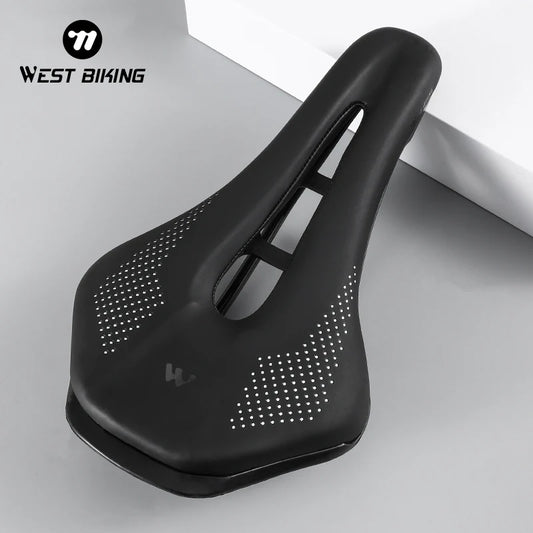 West Biking Road Bike Gel Saddle PU Leather Foam Cushion