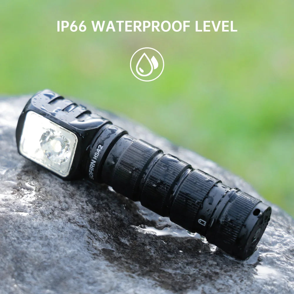 Sofirn HS42 Headlamp 2100lm USB C Rechargeable Flashlight Power Bank