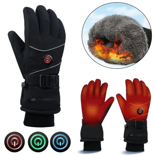 Shunmaii Heated Gloves With Touch Screen 3 Heat Levels Waterproof