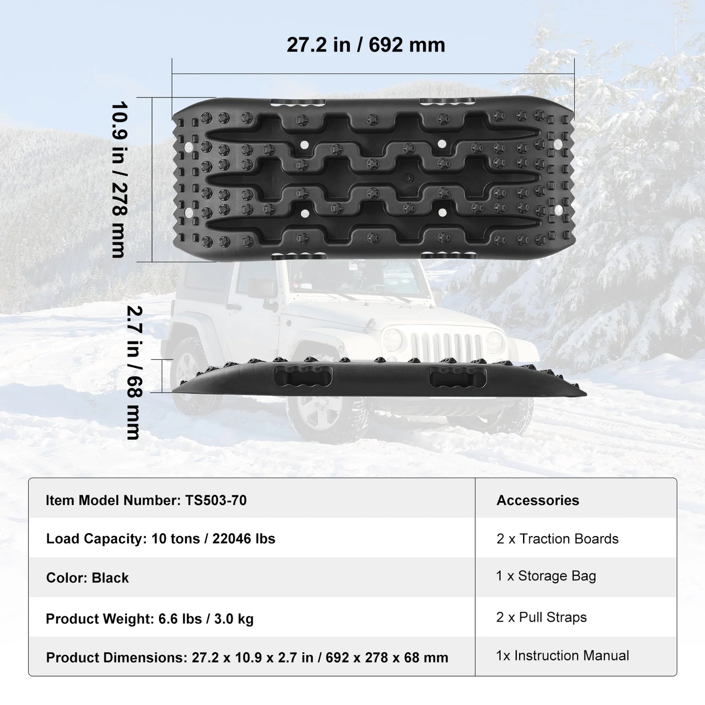 SucceBuy 10 Ton Traction Recovery Boards For Off Road Vehicles