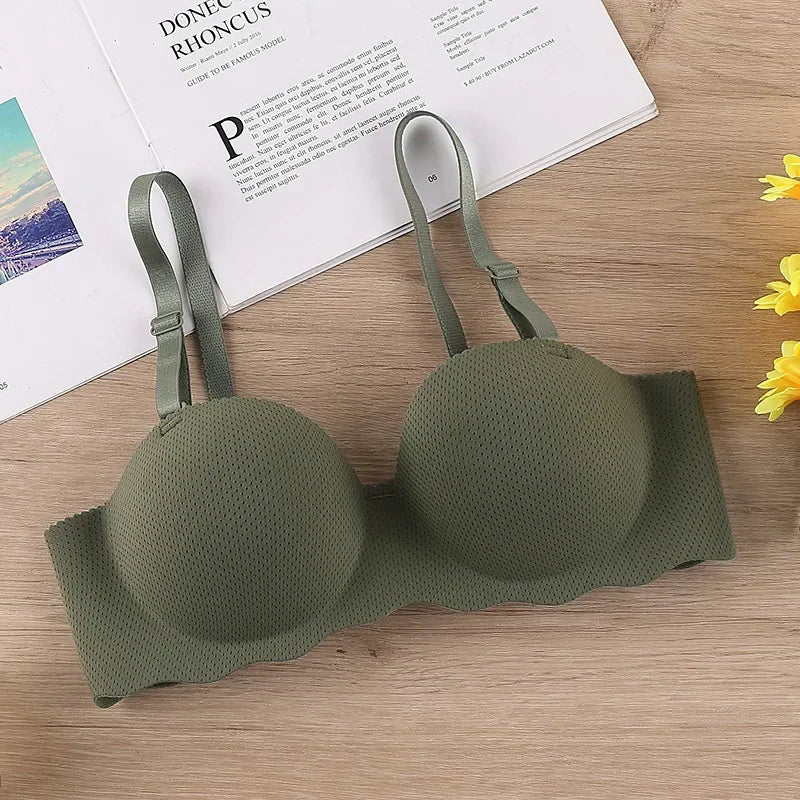 CN Seamless Push Up Bra For Women Convertible Straps