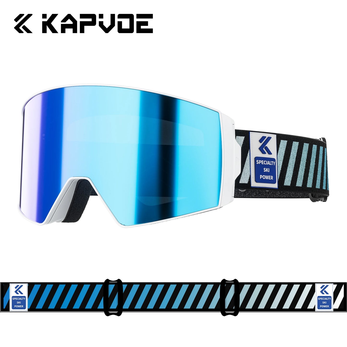 Kapvoe Outdoor Photochromic Ski Goggles UV400 Anti Fog Magnetic