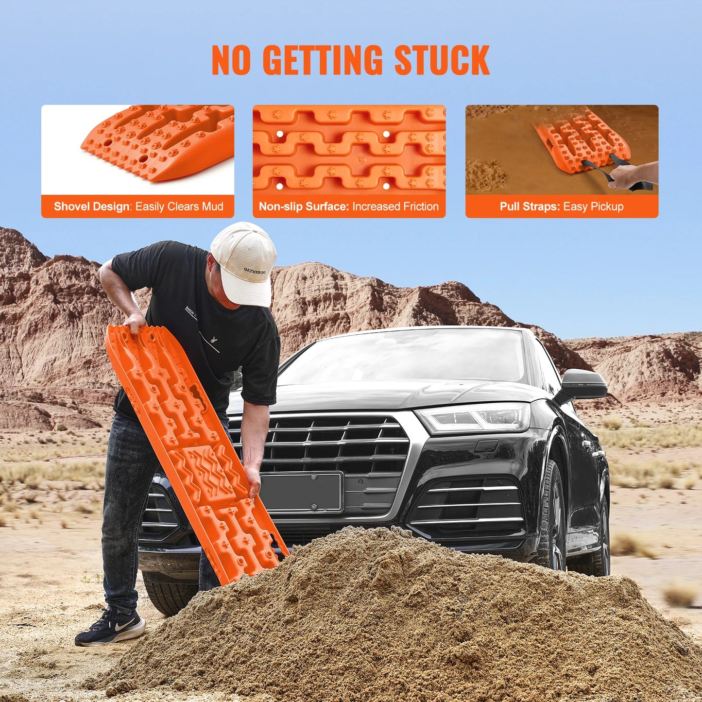 SucceBuy 10 Ton Traction Recovery Boards For Off Road Vehicles