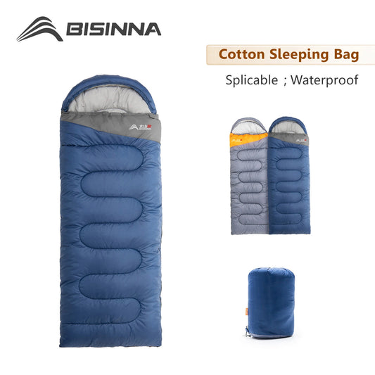 Winter Envelope Sleeping Bag for Cold Weather
