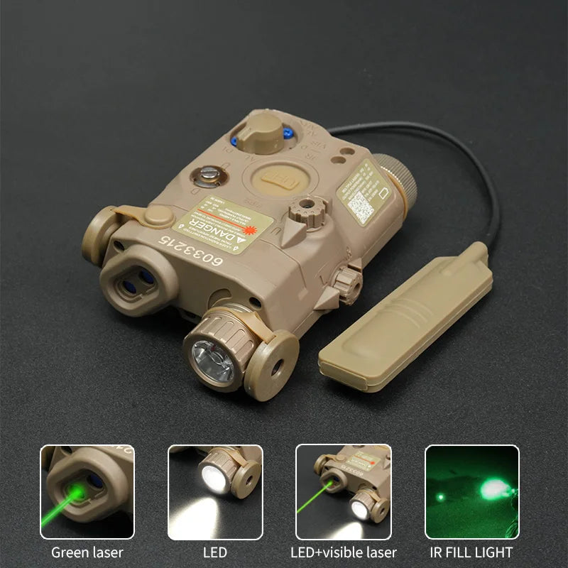 Tactical PEQ15 Laser Pointer IR Flashlight For Airsoft