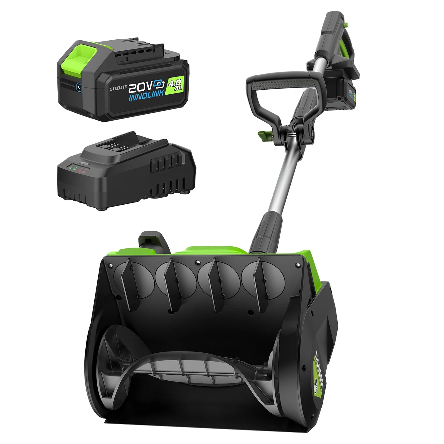 Deli Cordless Snow Blower Shovel With Dual 4.0Ah Batteries