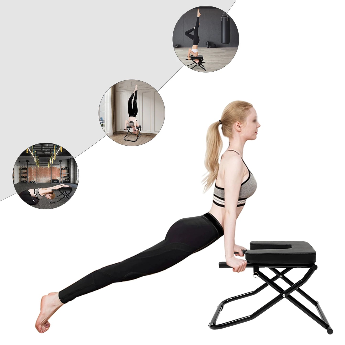 Inversion Chair Yoga Headstand and Shoulderstand Trainer