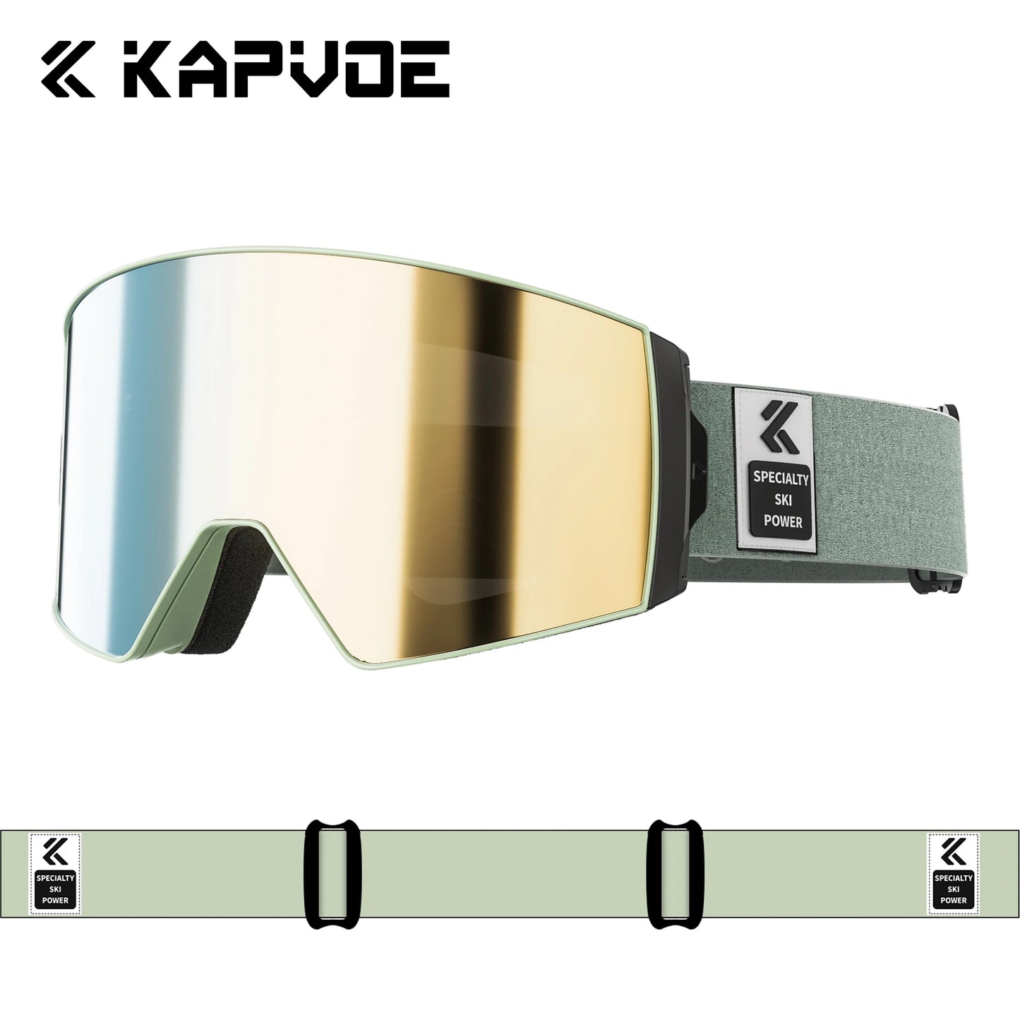 Kapvoe Outdoor Photochromic Ski Goggles UV400 Anti Fog Magnetic