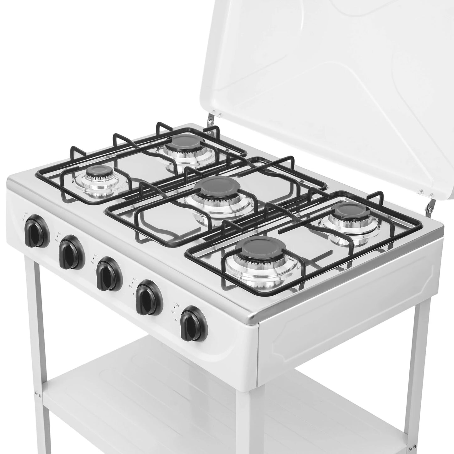 Fuel Five Burner Hearth Grill Outdoor Gas Freestanding