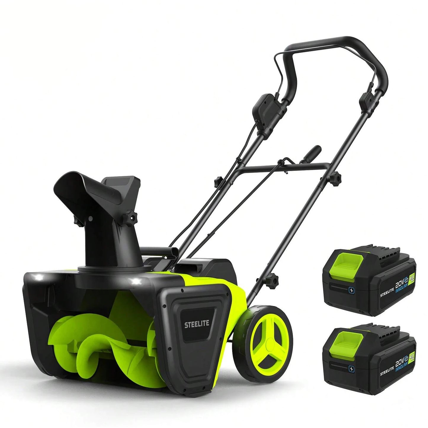 Deli Cordless Snow Blower Shovel With Dual 4.0Ah Batteries