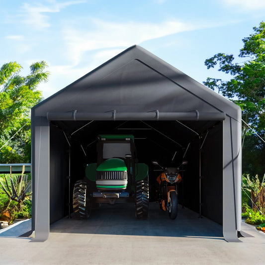 Grezone Outdoor Canopy Carport Portable Car Tent Garage
