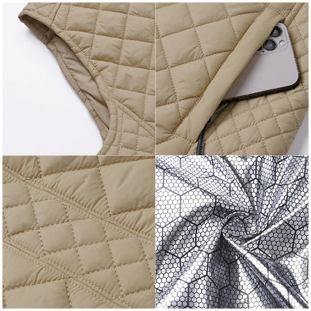 Guangdong 21 Zone USB Heated Vest Women Cotton Thermal Jacket