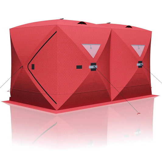 Portable Pop Up Ice Fishing Shelter Waterproof Windproof Oxford Fabric