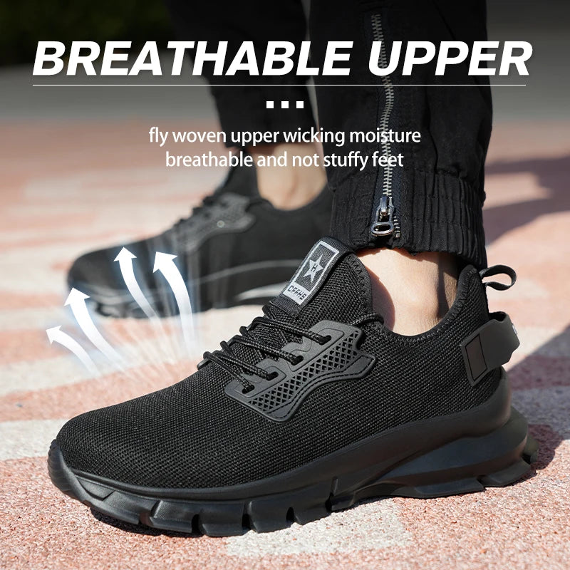 Soft-Soled Breathable Safety Shoes With Anti-Smash And Anti-Puncture Protection